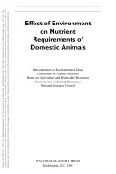 Effect of Environment on Nutrient Requirements of Domestic Animals.