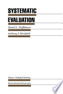 Systematic Evaluation A Self-Instructional Guide to Theory and Practice