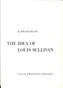 The idea of Louis Sullivan.