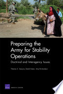 Preparing the Army for stability operations : doctrinal and interagency issues