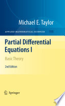 Partial Differential Equations I Basic Theory