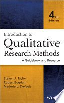 Introduction to qualitative research methods : a guidebook and resource