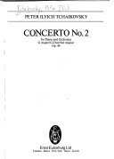 Concerto no. 2 for piano and orchestra, G major, op. 44 = G-Dur = sol majeur