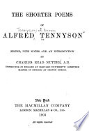 The shorter poems of Alfred Tennyson;