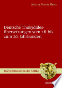 Deutsche Thukydides?ubersetzungen vom 18.