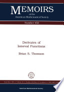 Derivates of interval functions