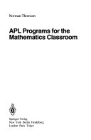 APL programs for the mathematics classroom