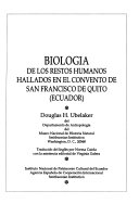 Biologia de los restos humanos hallados en el Convento de San Francisco de Quito (Ecuador)