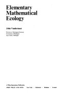 Elementary mathematical ecology