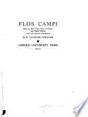 Flos campi : suite for solo viola, small orchestra and small chorus