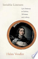 Invisible listeners : lyric intimacy in Herbert, Whitman, and Ashbery