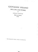 Giovanni Pisano : his life and work