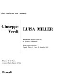 Luisa Miller : melodramma tragico in tre atti di Salvatore Cammarano