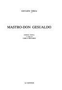 Mastro-don Gesualdo : edizione critica