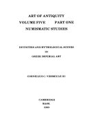 Numismatic studies : divinities and mythological scenes in Greek imperial art