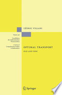 Optimal Transport Old and New