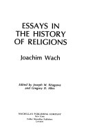 Essays in the history of religions