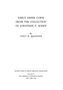 Early Greek coins from the collection of Jonathan P. Rosen