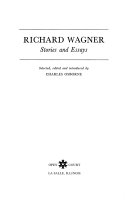 Richard Wagner - stories and essays.