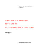Australian visions : 1984 Exxon international exhibition