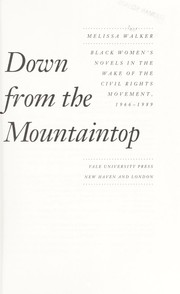 Down from the mountaintop : Black women's novels in the wake of the civil rights movement, 1966-1989