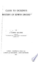Clues to Dickens's "Mystery of Edwin Drood"