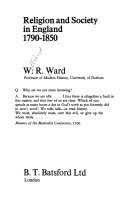 Religion and society in England, 1790-1850