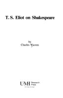 T.S. Eliot on Shakespeare