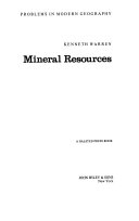 Mineral resources.