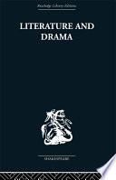 Literature and drama : with special reference to Shakespeare and his contemporaries