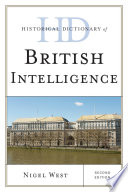 Historical dictionary of British intelligence