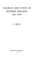 Church and state in modern Ireland, 1923-1970