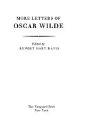 More letters of Oscr Wilde