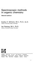 Spectroscopic methods in organic chemistry