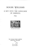 A key into the language of America, 1643.