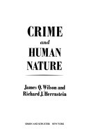 Crime and human nature