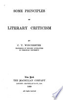 Some principles of literary criticism,