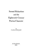 Samuel Richardson and the eighteenth-century Puritan character.