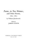 Poems in two volumes, and other poems, 1800-1807