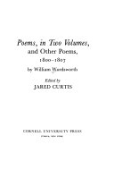 Poems in two volumes, and other poems, 1800-1807 /