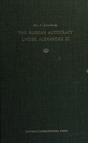 The Russian autocracy under Alexander III