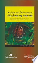 Analysis and performance of engineering materials : key research and development