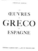 ...Les oeuvres du Greco en Espagne.