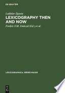Lexicography then and now : selected essays