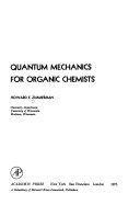 Quantum mechanics for organic chemists