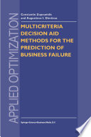 Multicriteria Decision Aid Methods for the Prediction of Business Failure