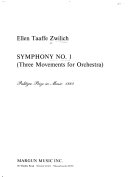 Symphony no. 1 : (three movements for orchestra)