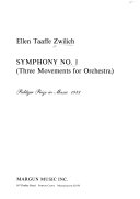 Symphony no. 1 : (three movements for orchestra)