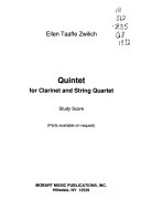 Quintet for clarinet and string quartet