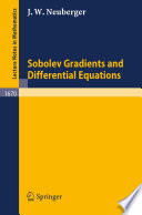 Sobolev Gradients and Differential Equations